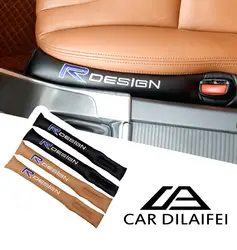 Для Volvo XC60 V40 R дизайн автомобиля подкладка на сиденье герметичные тампон аксессуары для интерьера 2 шт. сиденья PU разделительные стержни S60