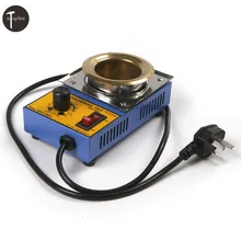 1 шт. 220 в 160 Вт припой горшок Пайка и Распайка Ванна титановая пластина 50 мм контроль температуры плавления олова горшок жестяные банки