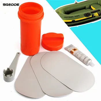 

PVC Repair Patch Glue Kit Adhesive for Inflatable Dinghy Rib Boat Swimming Pools Float Air Bed Dinghies Valve Wrench Freeship