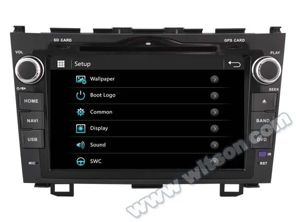 Flash Deal WITSON car dvd gps audio system for HONDA CRV 2006-2011 car stereo gps navigation Capctive Screen 1080P DSP SUPPORTS WiFi/3G/DVR 22