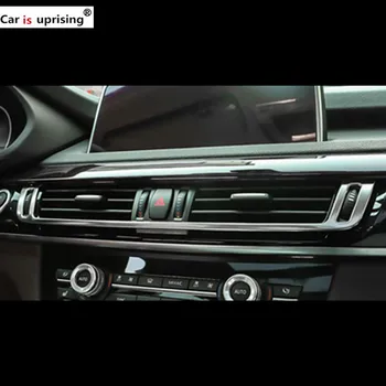 

Car styling for BMW X5 X6 F15 F16 interior refit Sticker Central control air strip accessories Dashboard outlet decoration frame