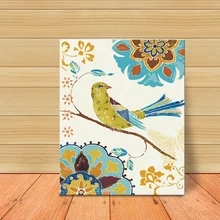 MOLEK DIY картина маслом по номерам Птица на ветке дети окрашивание Рисунок абстрактная Настенная картина плакат для современного домашнего декора комнаты