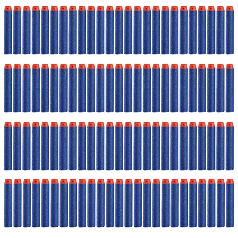 

100Pcs Navy Blue EVA Soft Head Refill Darts for Elite Series Blasters Bullet For Toy Gun 7.2cm