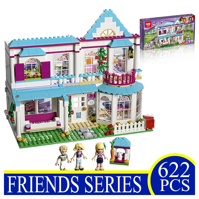 

Lepin Friend 01014 622Pcs Genuine Good Girls Series The Stephanie's House Set Building Blocks Bricks Children Gifts 41314