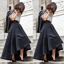 Новая уличная стильная женская длинная юбка из хлопка, эластичная модная длинная юбка до щиколотки