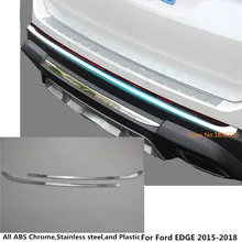 Для Ford Edge автомобильный нижний детектор ABS хромированная отделка задний хвост задний противотуманный фонарь рамка палка части 2 шт