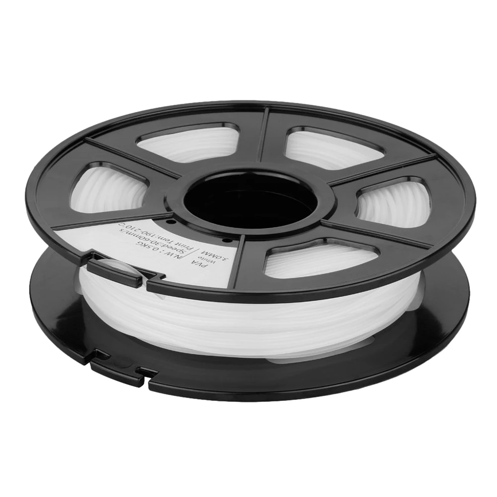 

2PCS 3mm PVA Dissolvable 3D Printer Filament, 60M 0.5kg/1.1lbs 30-60mm/s Include Spool and Leather Box No Air Bubbles