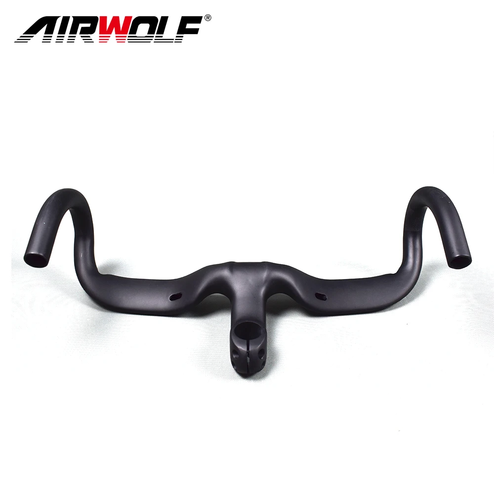 Airwolf углеродный руль для велосипеда полностью шоссейного части guidon velo route carbone
