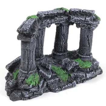 

Economical Fish Tank Landscape Artificial Rome Pillar Rock Aquarium Ornaments ds99