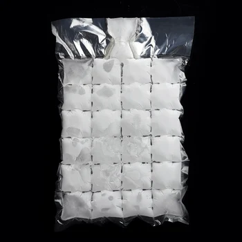 

DIY Practical 10Pcs 24 Cubes Disposable Self Sealing Ice Maker Bag with Funnel Cube Bag Mold Plastic Fridge Freezer