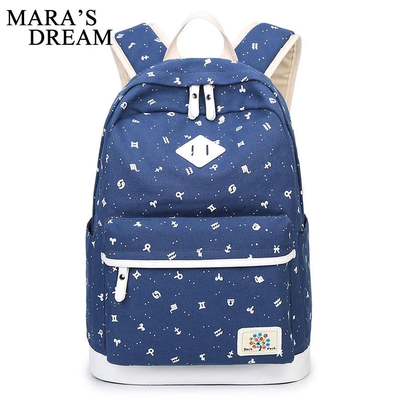

Mara's Dream Canvas Women Backpacks Schoolbag Printing School Bag Backpack For Teenager Girls Rucksack Laptop Backpack Mochilas