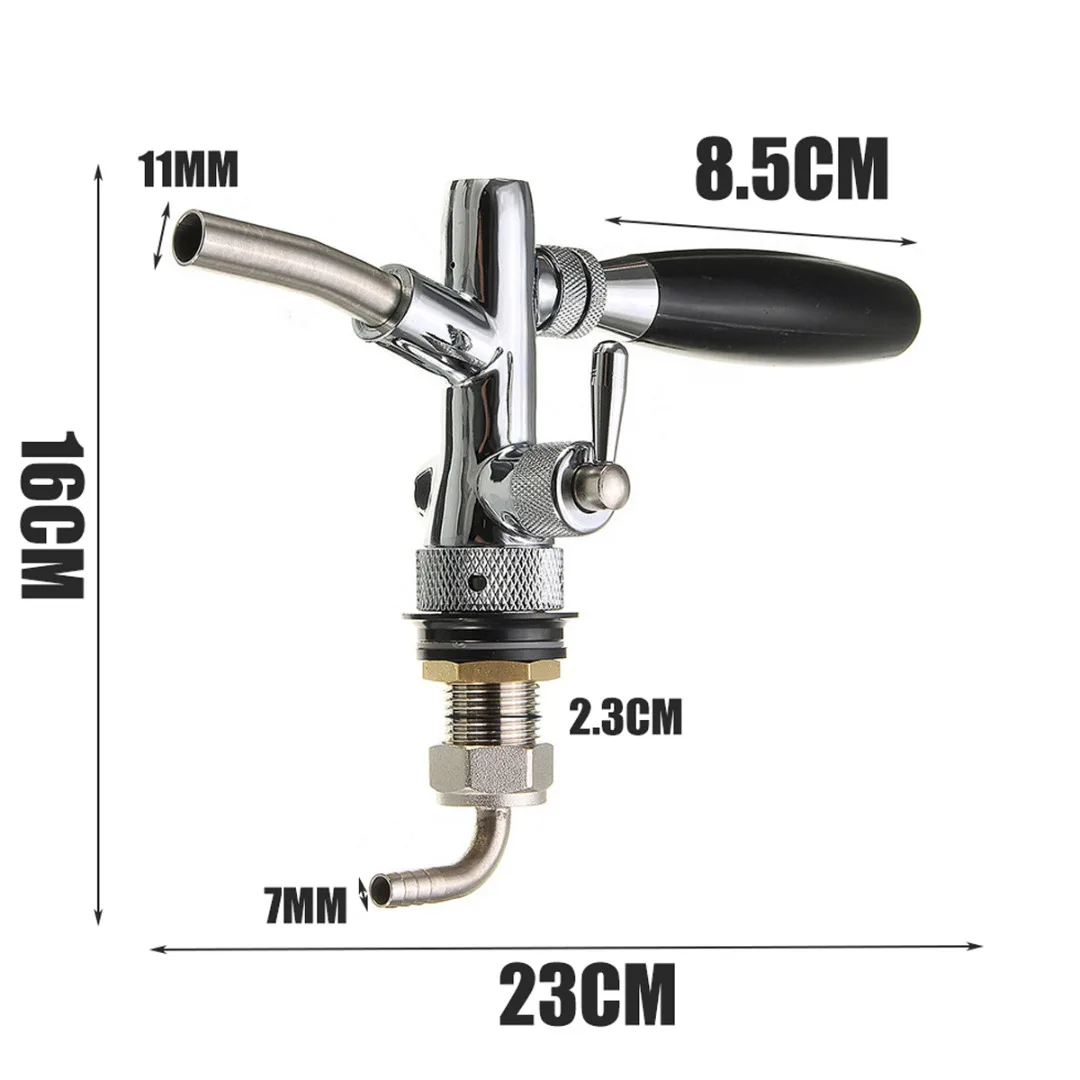 Бар Домашний G5/8 пивной кран из нержавеющей стали DIY Регулируемый контроль потока пивной кран переключатель пивной кран головка машины набор аксессуаров