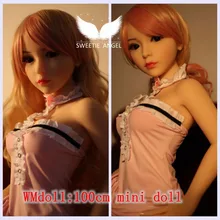 WMDOLL 100cm Mini doll small breast doll Real Full Body Silicone doll sex doll for man