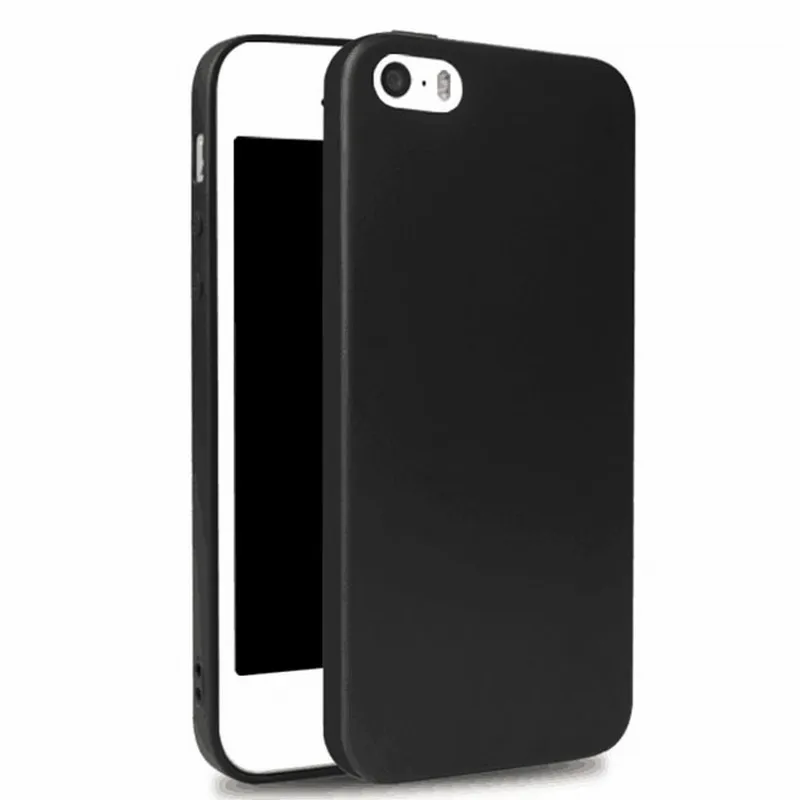 Portefeuille For iPhone SE Case Matte Back Flexible TPU