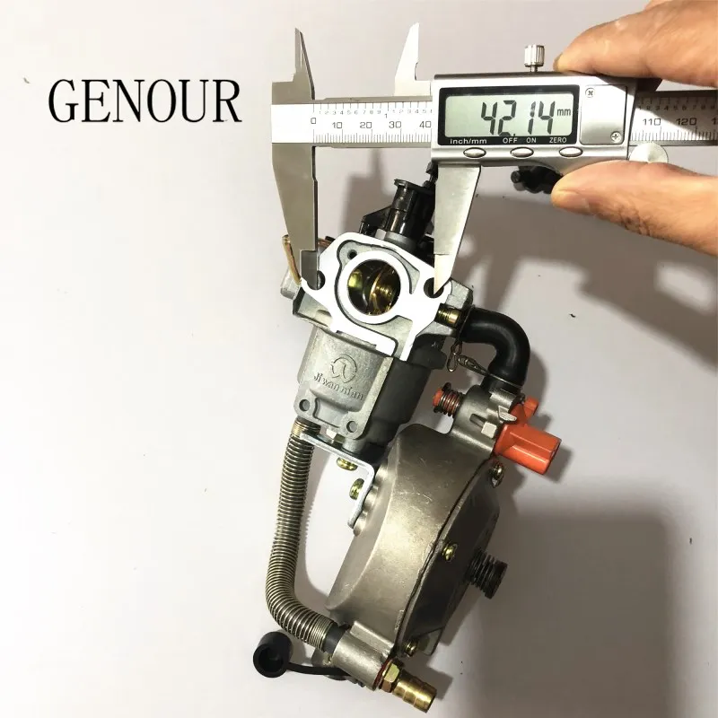 Kit de Conversão para Gx160 Novo Design Jiwannian Cng Carburador Três Vias Gx200 Motor Gasolina Liquefeld Combustível Duplo Lpg & 5 Peças e acessórios do gerador