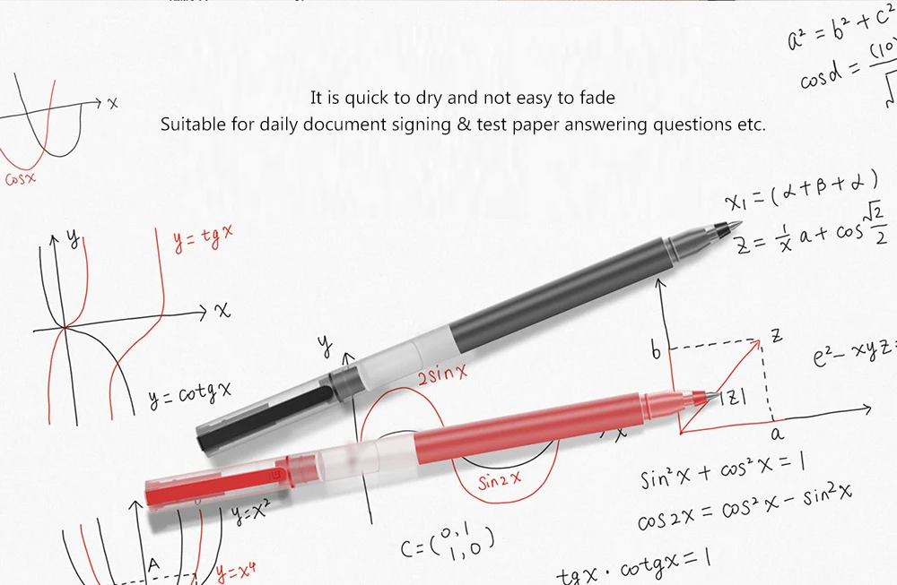 Xiaomi Mijia гелевая ручка 0,5 мм пуля Гладкий супер прочный пишущий знак ручки школьные офисные MiKuni Япония красные черные чернила ручка для подписи