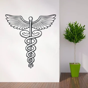 

Medicine Symbol Wall Decal Removable Vinyl Wall Sticker Hospital Wall Poster Caduceus Vinyl Sticker Hospital Wall Mural AY0237
