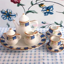 Кукольная Миниатюра кухня пункт 10 шт. Porcelaine Чай комплект DBA9