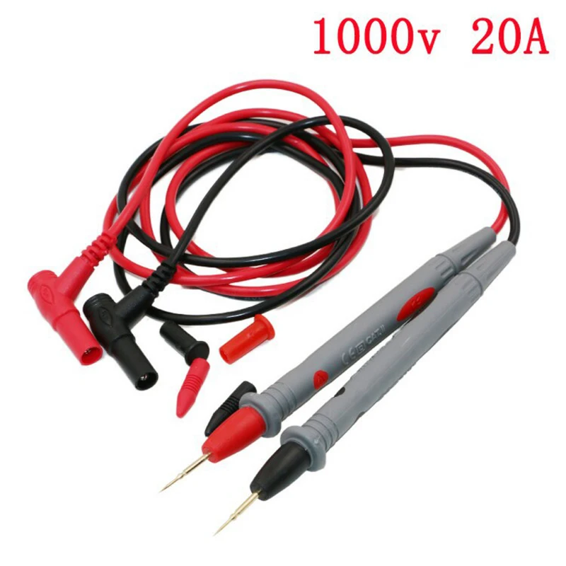 XENITE Newest 1000V 20A Universal Probe Test Leads Cable Multimeter Meter Wire Needle Point Pen for Digital Multi Meter Tester fluke Meters