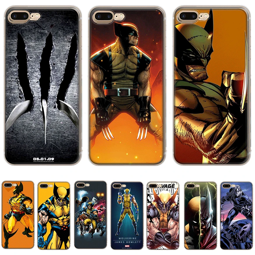 

Mobile Phone Case for iPhone 11 Pro XR X XS Max iPhone 6 6S 7 8 Plus 5 5S SE Cover Marvel Men Logan Wolverine Shell Protection