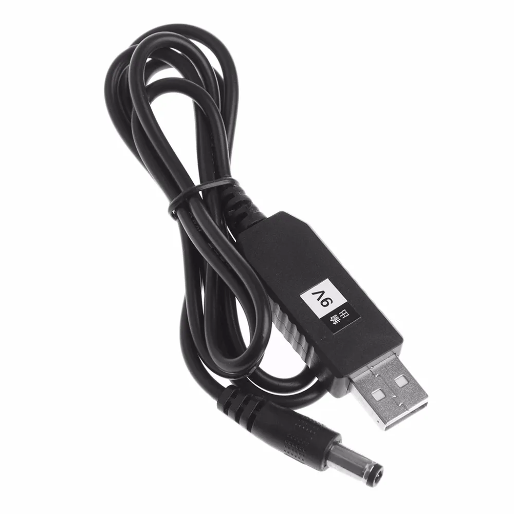 USB DC 5V до 9V 2,1x5,5mm Мужской повышающий Кабель-адаптер для маршрутизатора светодиодные полосы света горячая распродажа