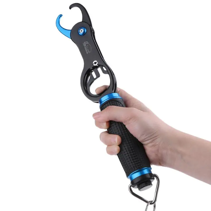 Max.18kg Fish Grabber Outdoor Portable Metal EVA Handle Grabber Fish