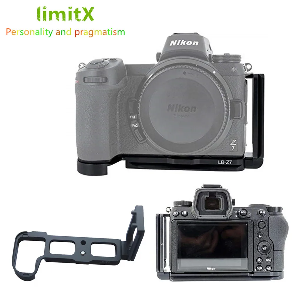 Quick Release L Plate Bracket Holder Hand Grip for Nikon Z5 Z6 Z7 II