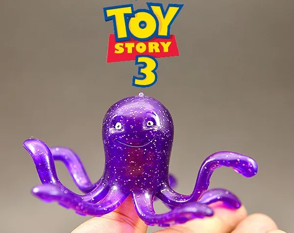 10Pcs Toy Story Purple Octopus Mini Pvc Action Figure Toy Model Doll Diy  Materials 6Cm