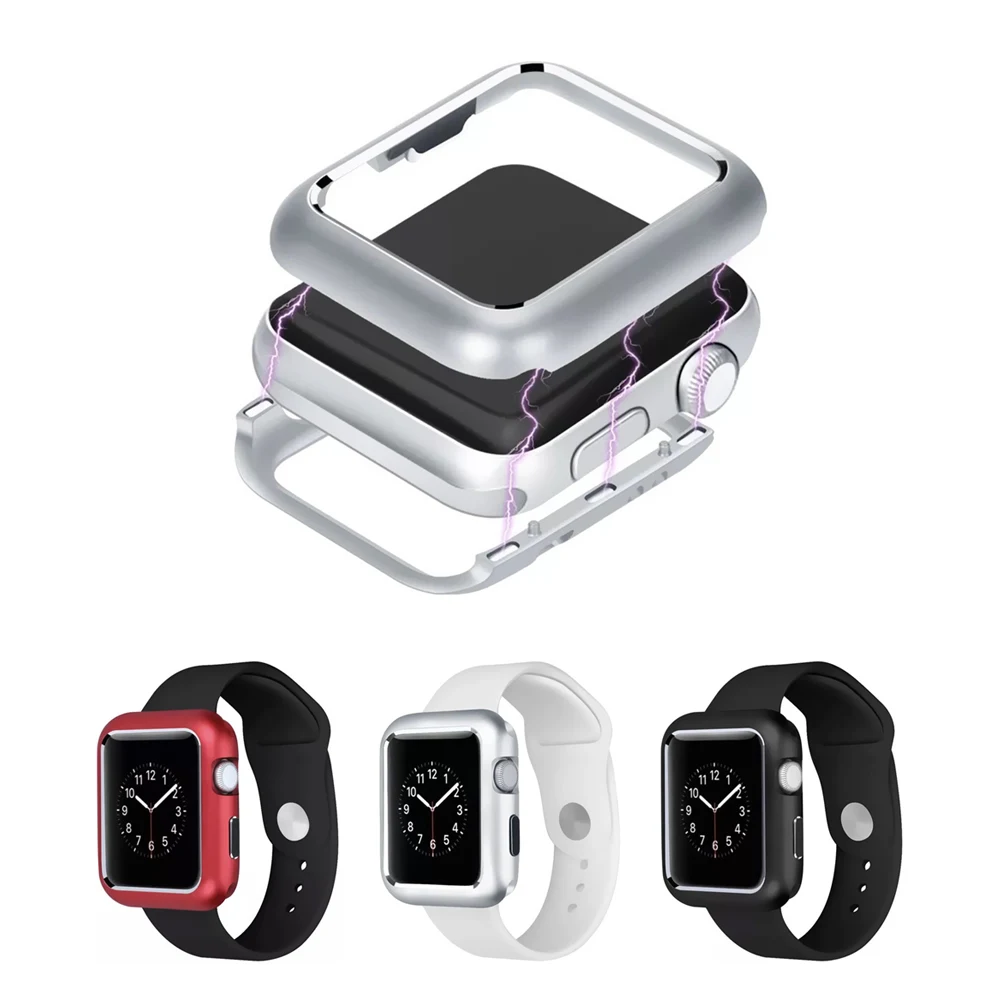 

For i Watch 1/2/3/4 Magnetic Adsorption Metal Frame for Apple Watch 38mm/40mm/42mm/44mm Protective Case Cover Bumper