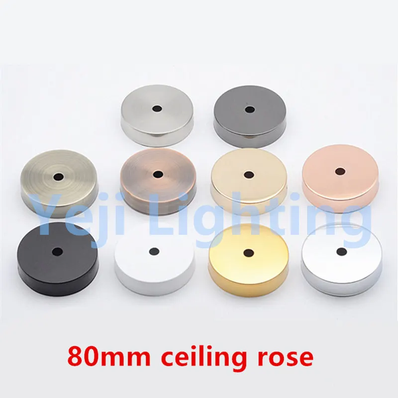 

80mm diameter ceiling rose ceiling canopy for chandeliers led pendant lights wall lamps lamp bases iron ceiling round plate DIY