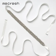 Mecresh свадебный пояс со стразами свадебное платье аксессуары Европейский прозрачными стразами; вечерние платье пояс лента для подружки невесты YD003