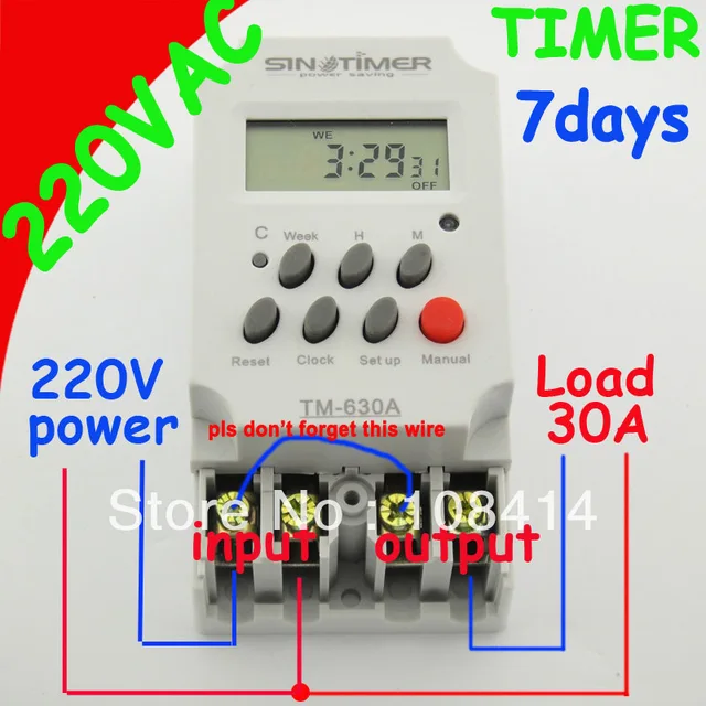 Solar Zeitschaltuhr digital 12 Volt 25 Ampere 