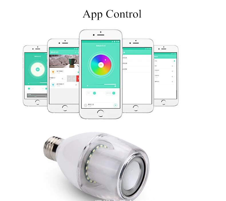 SikkiS Беспроводной Bluetooth 4,0 колонки умная музыкальная лампа приложение Управление мягкий звук Будильник S30