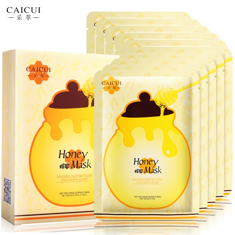 

5pcs Face Mask for the Face Masks Honey Essence Moisturizing Collagen Face Mask Anti Aging Acne Removal Skin Care Sheet Mask