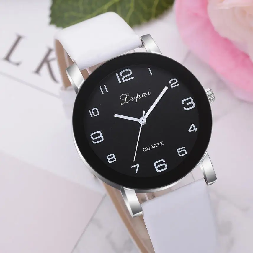 LVPAI женские часы модные роскошные женские кварцевые наручные часы Лидирующий бренд с кожаным ремешком женские часы Reloj 18MAY8 - Цвет: C