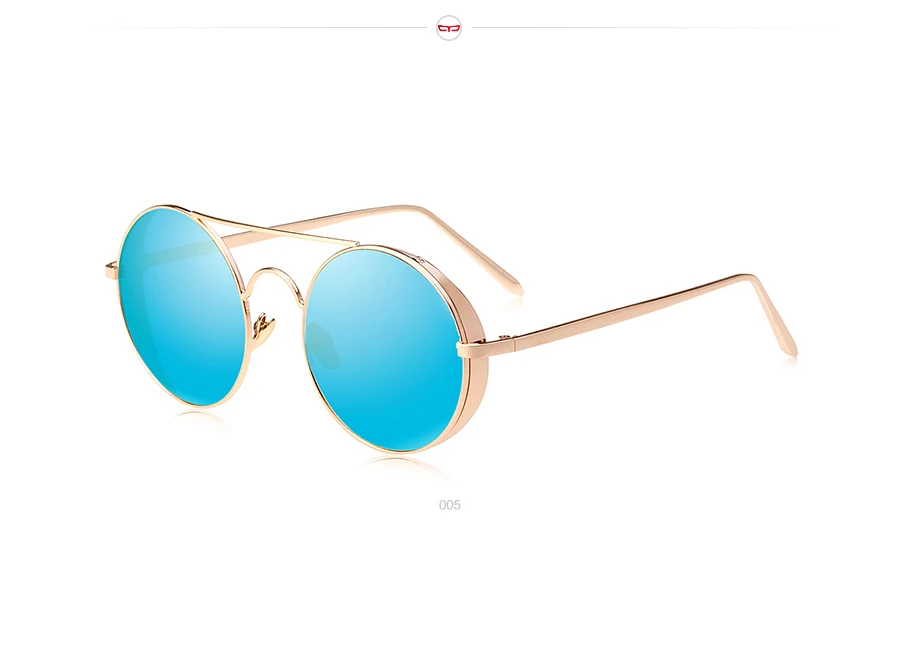 TRIUMPH VISION, винтажные круглые солнцезащитные очки, для женщин и мужчин, металлические солнцезащитные очки, Ретро стиль, зеркальные оттенки, Lentes Gafas Oculos de sol Feminino