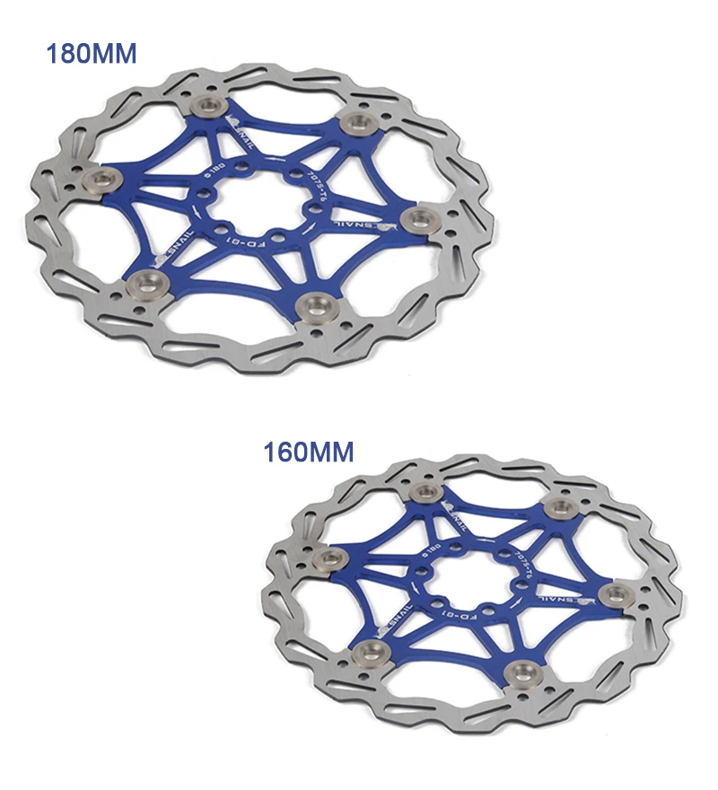 Горный велосипед MTB 6 дюймов 160 мм 180 мм плавающий дисковый тормоз ротор велосипедные роторы