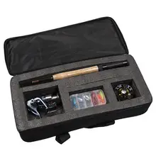 Портативный противоударный 600D Ткань Оксфорд Водонепроницаемый Удочка сумка для переноски Удочка Дело снасти Коробка для хранения Организатор держатель