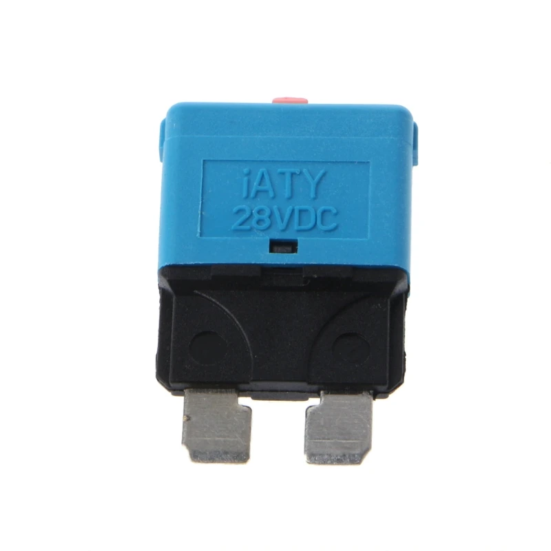 5-30A Circuit Breaker Blade Fuse 28V Resettable Manual Reset Fuse Adapter for Car Truck Boat Marine Car Insert Protector blade fuses,circuit breaker,car fuses,resettable fuse,fuse adapter holder