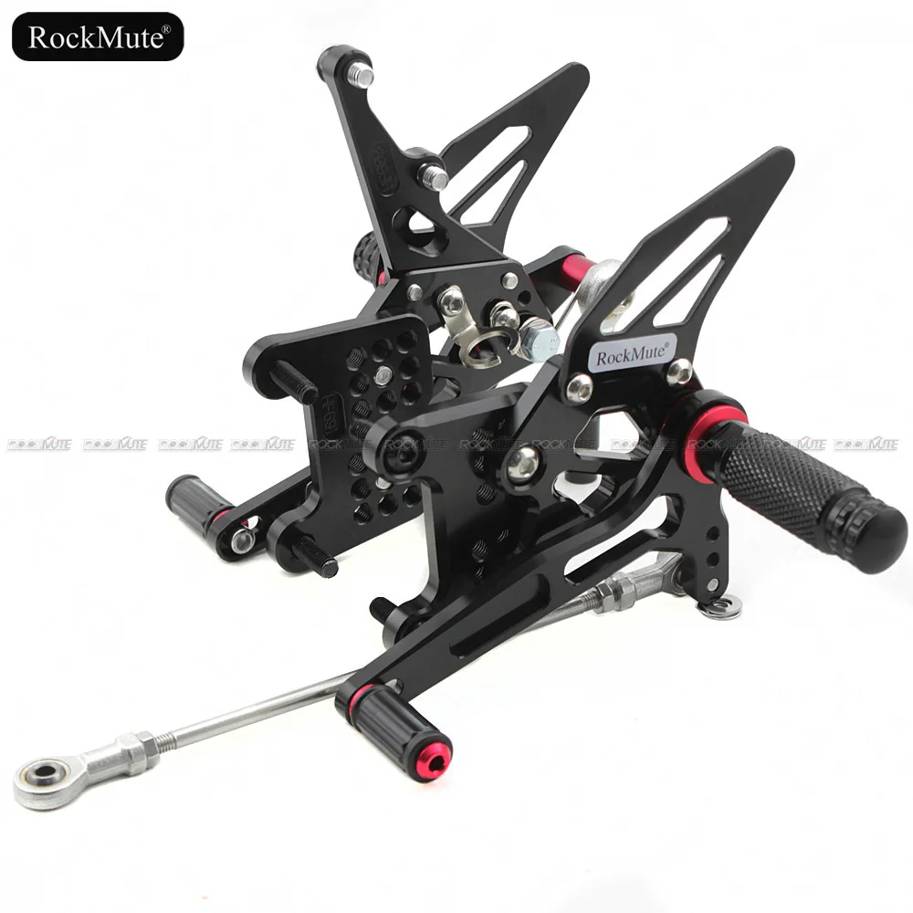 Для Triumph SPEED TRIPLE 1050 2005 2006 2007 2008 2009 2010 Подножка для ног Педаль peg Rearset задний Набор - Цвет: Черный