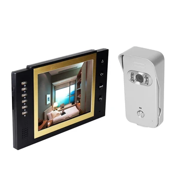 

8-inch LCD Color Video Door Phone Intercom System Night Vision Camera Kit IR Night Vision Camera Door Bell Home Security