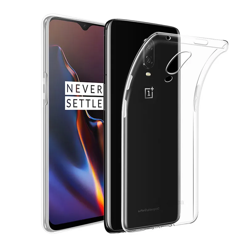 

Qosea Protective Phone Case For Oneplus 7 Ultra-thin Transparent Shockproof Silm Silicone Soft TPU For Oneplus 7 Cover Coque