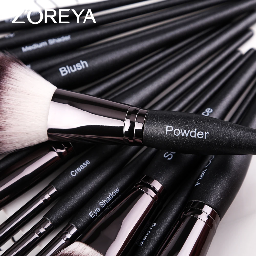 ZOREYA Makeup Brushes 5/10/15pcs Brush Set With Bowling Handle Powder Foundation Eye Shadow Brush For Beauty Tool New