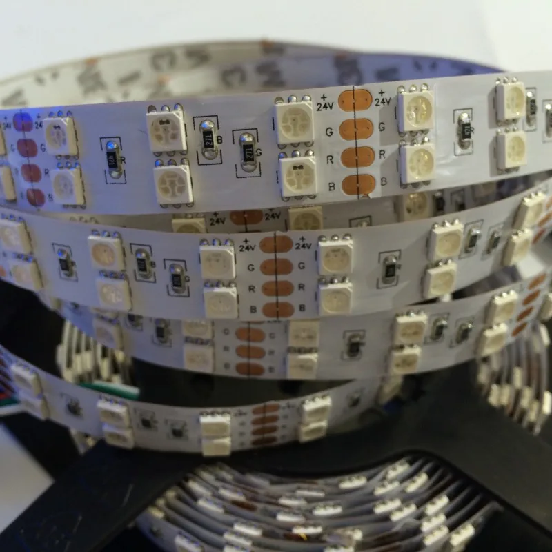 cheap DC 12V 24V Double Row 5M 600LEDS 120LEDs m RGB Warm White SMD 5050 LED Strip Tube Waterproof flexible led Light stripe tape