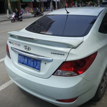 

For Hyundai Verna accent Spoiler ABS Material Car Rear Wing Primer Color Rear Spoiler For Hyundai Verna Spoiler 2010-2013