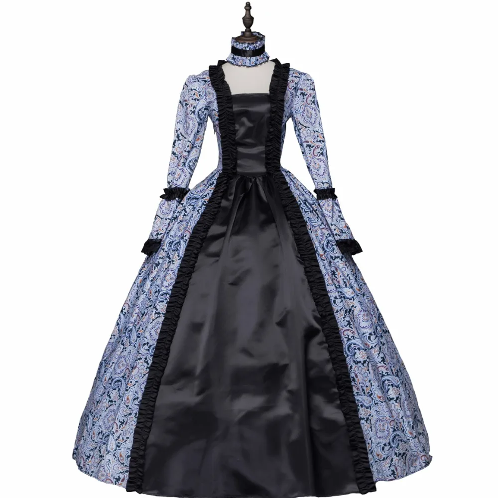 

New Rococo Gothic Victorian Dress Marie Antoinette Period Gown Queen Renaissance Performance Clothing Party Ball Gown