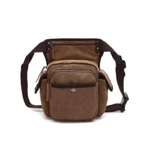 Мужская парусиновая сумка с заниженной ногой, поясная сумка, ремень, военный, для путешествий, для мотоцикла