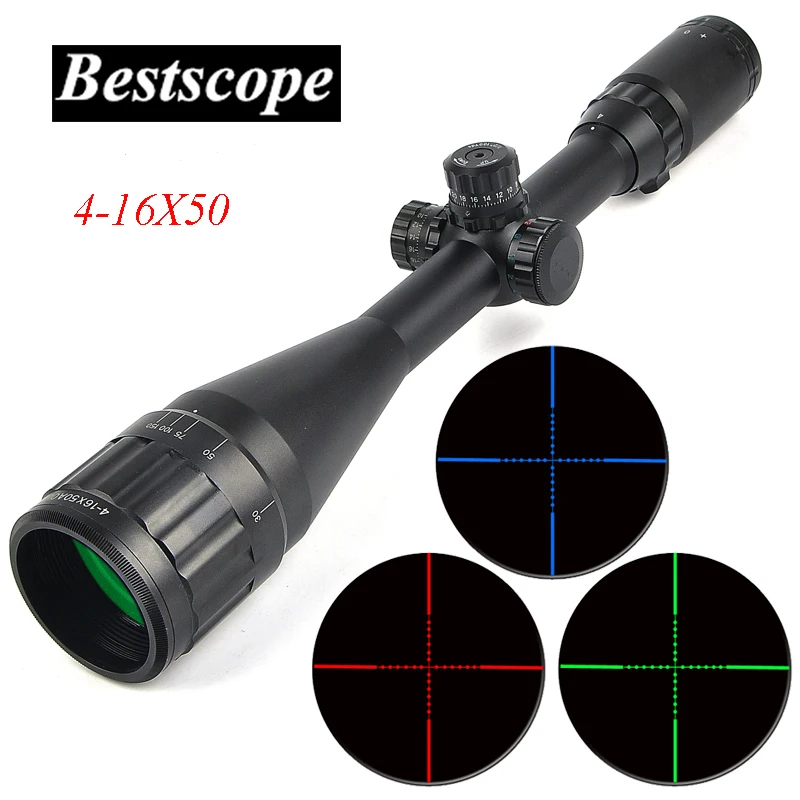 

Bestsight 4-16X50 Optic Riflescope Hunting Scopes Sniper Scope Tactical Rifle Scope Airsoft Guns Luneta Para Rifle Caza