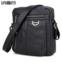 Unicalling/брендовая модная Натуральная кожа Мужская Курьерская сумка, досуг кошелек из настоящей коровьей кожи, мужские сумки через плечо, сумка через плечо для мужчин маленькая сумка