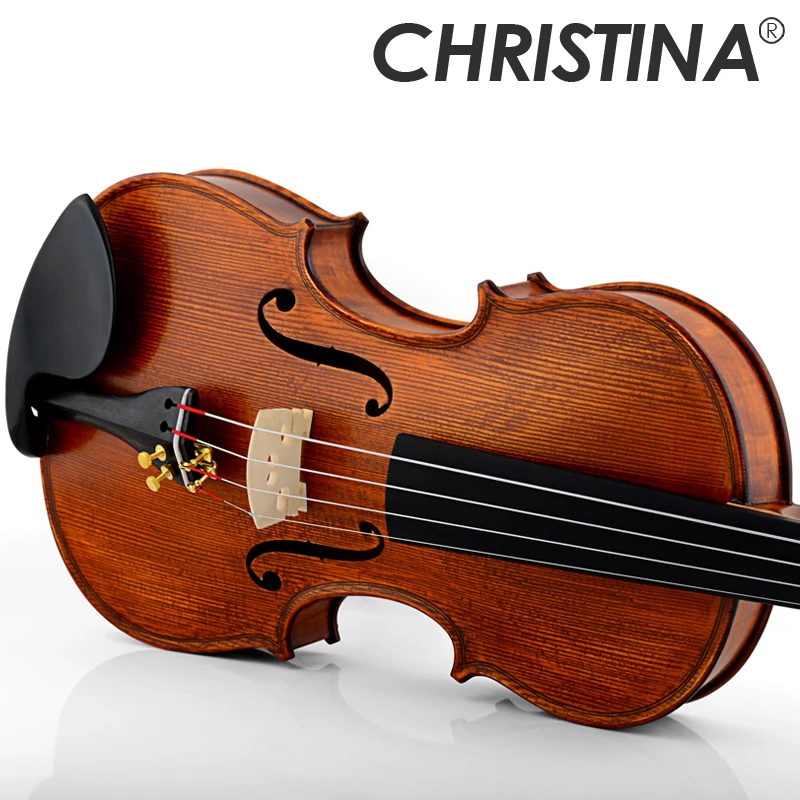 

Christina EU2000D violin 4/4 Made in Europe Maple Flamed Violin High-grade Handmade antique violins with fiddle case bow